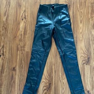 H&M Faux leather skinny leggings